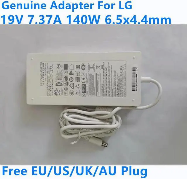 Main image of Genuine LCAP31 19V 7.37A 140W ADS-150KL-19N-3 AC Adapter For LG QHD MONITOR 27UD68-W 34UM9SP 34UM94 34UM95 34UC99 Power Charger