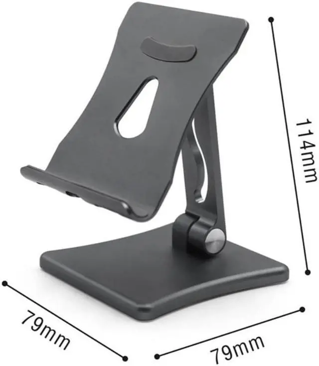 Alt view image 2 of 6 - Phone Stand Folding Mobile Phone Holder Metal Adjustable Live Universal Desktop Mobile Phone Holder for Phones Tablets