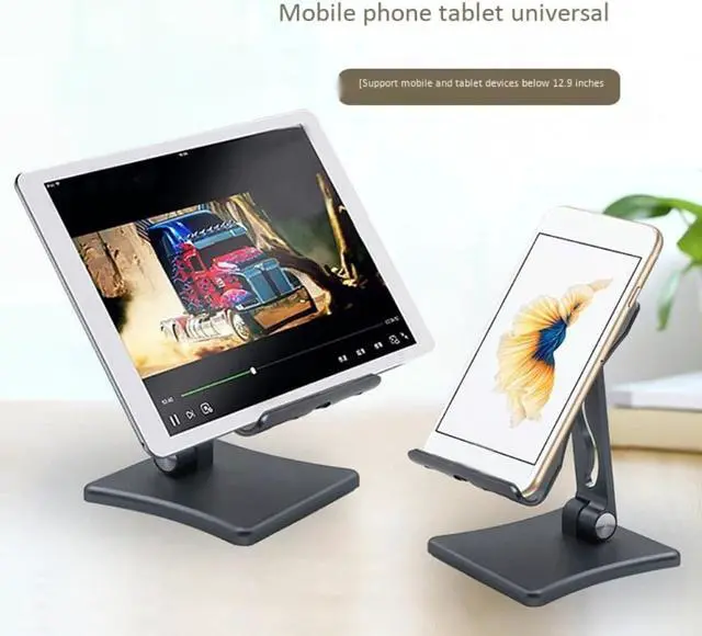 Alt view image 4 of 6 - Phone Stand Folding Mobile Phone Holder Metal Adjustable Live Universal Desktop Mobile Phone Holder for Phones Tablets