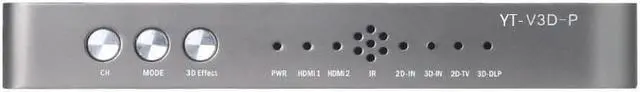 Alt view image 6 of 6 - HDMI Converter/2D to 3D/Video Converter Left and Right Up and Down Format to 3D Suitable Projection Blu-Ray Film EU Plug