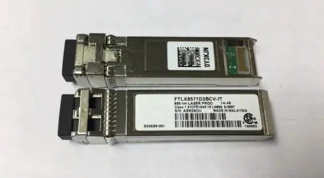 Main image of E10GSFPSR FTLX8571D3BCV-IT E65689-001 0Y3KJN / 0R8H2F SFP+ Transceiver for X520-DA2 or X520-DA1 850nm 300m 10G multi mode