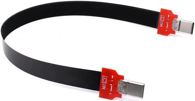 Main image of 20cm FPC Flat USB C cable USB 3.1 GEN 2 Type-C USB-C Male to Male Data Cable 10Gbps video for Macbook & Laptop & Phone & Drive