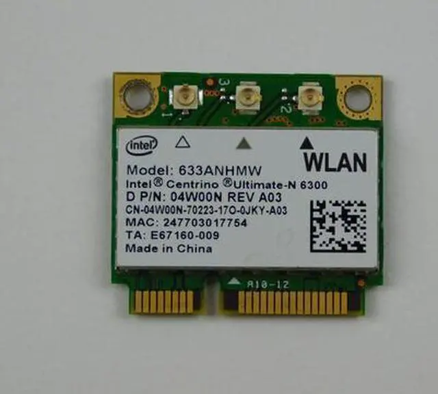 Alt view image 2 of 2 - for Dell Latitude E6220 Laptop Wireless WiFi Card W/ Screw 04W00N P/N: 4W00N