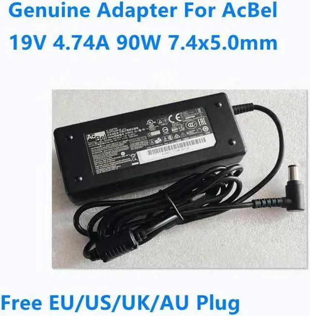 Main image of OIAGLH 19V 4.74A 90W 7.4x5.0mm ADB002 AC Adapter For AcBel Laptop Power Supply Charger