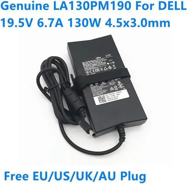 Main image of OIAGLH LA130PM190 130W 19.5V 6.7A 6.67A HA130PM160 AC Adapter For XPS 15 9530 9550 LA130PM121 Laptop Power Supply Charger