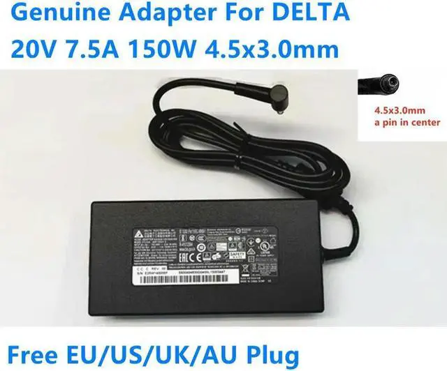 Main image of OIAGLH 20V 7.5A 150W 4.5x3.0mm DELTA ADP-150CH D Power Supply AC Adapter For GF76 Laptop Charger