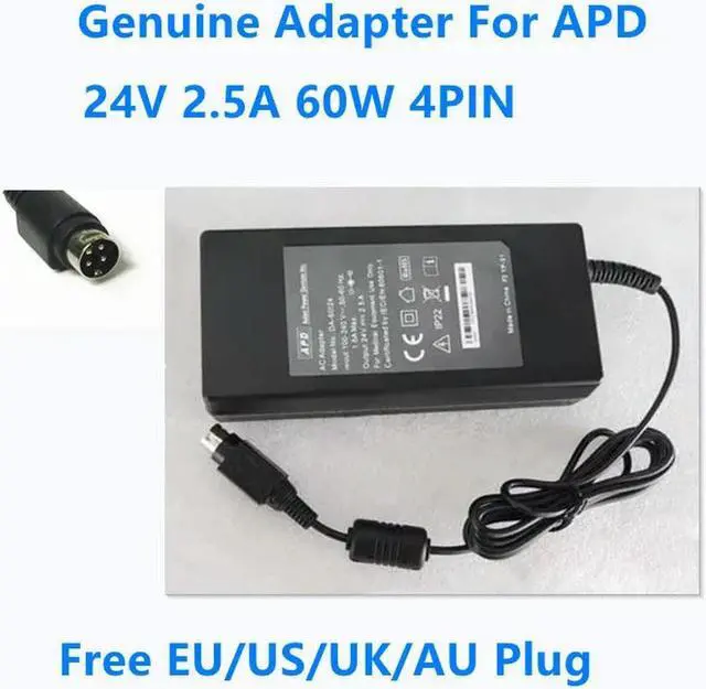 Main image of OIAGLH 24V 2.5A 60W 4PIN APD DA-60I24 AC Power Adapter For Power Supply Charger