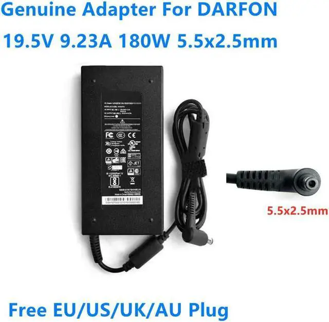 Main image of OIAGLH 19.5V 9.23A 180W 5.5x2.5mm BAA81950 Power Supply AC Adapter For GS63VR GE72VR GP62MVR GF75 Laptop Charger