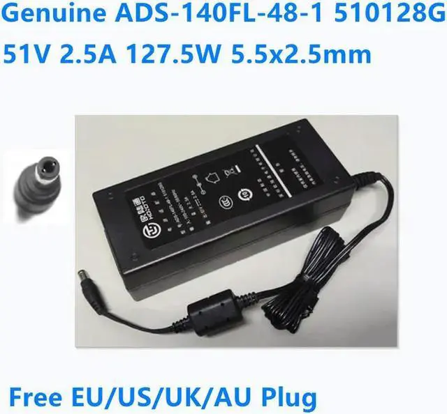 Main image of OIAGLH 51V 2.5A 127.5W 5.5x2.5mm HOIOTO ADS-140FL-48-1 510128G AC Adapter For Power Supply Charger