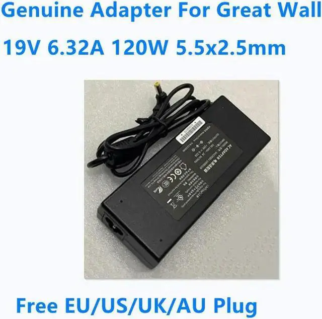 Main image of OIAGLH 19V 6.32A 120W 5.5x2.5mm GA120SD1-19006320 GA120SC1-19006320 AC Adapter For Great Wall GreatWall Power Supply Charger