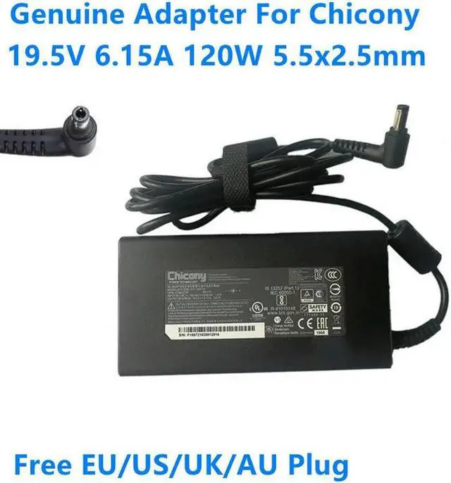 Main image of OIAGLH Thin Chicony A17-120P1A 120W 19.5V 6.15A A120A033P AC Adapter For GE72 GP62 GE60 GE70 Laptop Power Supply Charger