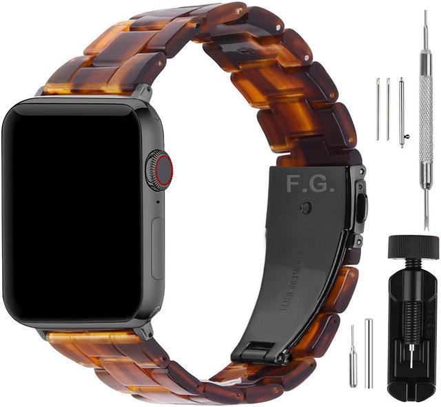 Fullmosa Compatible Apple Watch 38mm/40mm/42mm/44mm, Bright Resin