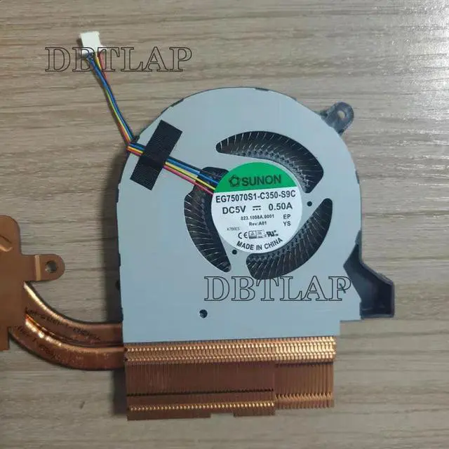 Alt view image 3 of 4 - DBTLAP CPU Cooling Heatsink fan For EG75070S1-C360-S9C EG75070S1-C350-S9C 023.1008B.0001 023.1008A.0001