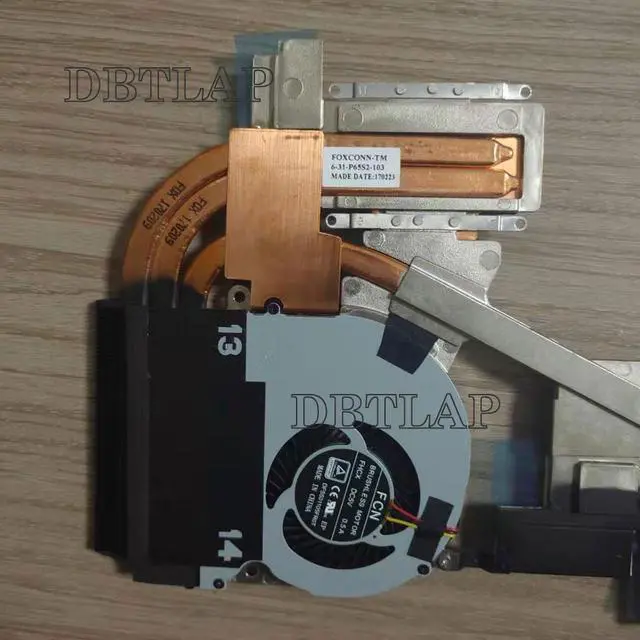 Alt view image 4 of 4 - DBTLAP Laptop CPU cooling heatsink with fan for Hasee Z7 7-I7 8172S1 G7 6-31-P65S2-103