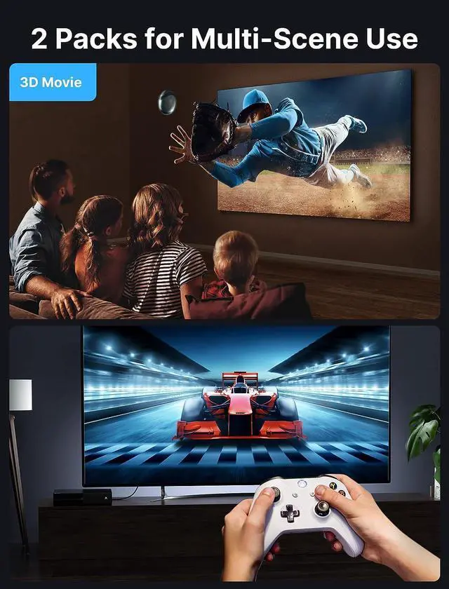 Alt view image 5 of 7 - DisplayPort Cable 2 Pack 10ft 4K DP 1.2 Cable | 4K@60Hz 2K@165Hz 2K@144Hz | HDR 21.6Gbps FreeSync G-Sync Display Port Cord for Gaming Monitor Graphics 3090 PC -Grey