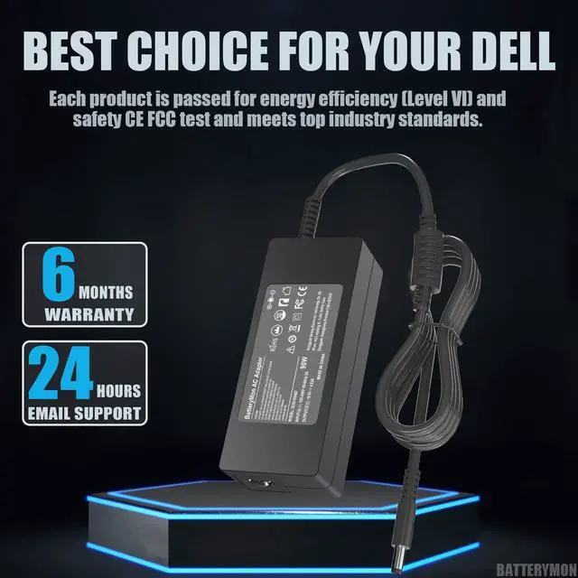 Alt view image 7 of 7 - 90W Optiplex Charger Compatible with Dell OptiPlex 3060 7070 7040 9020 9010 7090 7080 7050 3090 3080 3070 3050 3040 3020 5060 5070 5080 7060 Micro Desktop Computer Laptop Power Supply Cord Ac Adapter