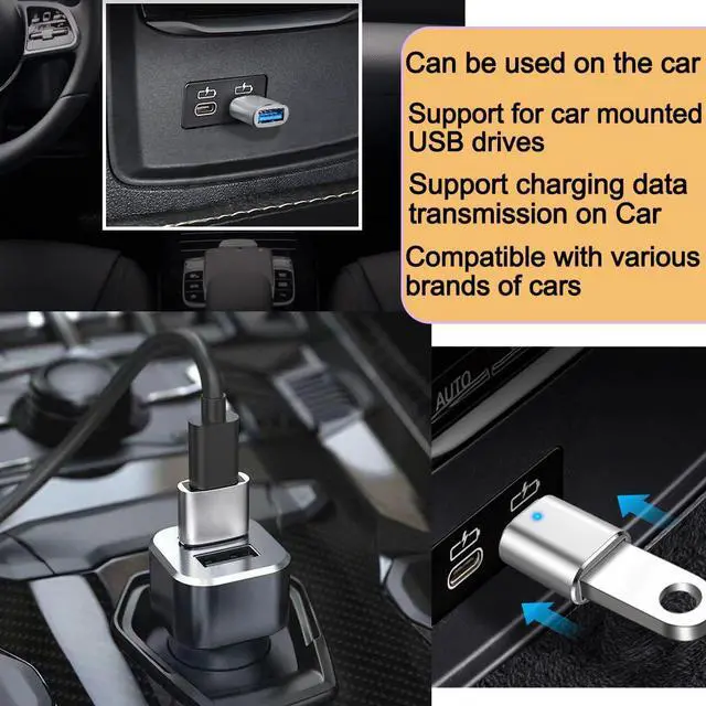 Alt view image 6 of 7 - 5Pcs USB C to USB Adapter USB A to USB-C Adapter USB 3.0 Hub Type C to USB Adapter USB Hub Splitter Extension OTG Adapter USB C Female to USB Male Adapter Fast Charging for iPhone Samsung PC MacBook