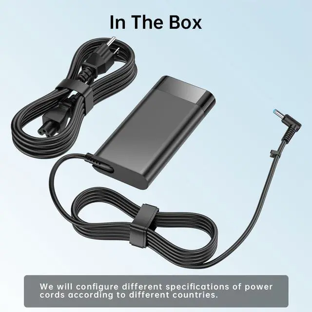 Alt view image 6 of 7 - 150W AC Adapter for Original HP Victus Charger ZBook 15 Studio G3 G4 G5 G6 G7 G8 Power G7 G8 Fury 15 17 G7 G8 15U G3 15V G5 Omen Pavilion Gaming 15 17 Power Supply L48757-001 TPN-CA11 917649-850