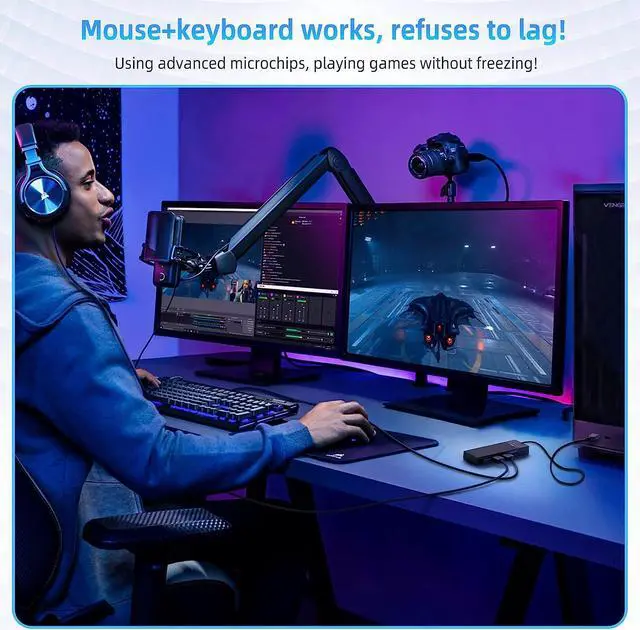 Alt view image 4 of 7 - 4 Port USB 3.0 Hub Ultra-Slim USB Hub USB Splitter USB Extender for Laptop USB Multiport Adapter Multi USB Port Expander for MacBook Air Por Windows/Mac OS Linux Flash Drive Mobile HDD(1.6FT/0.5M)