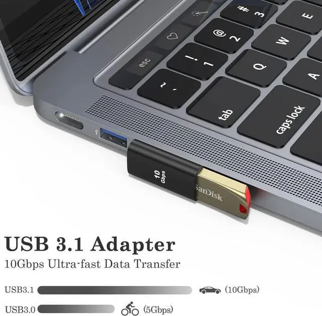 Alt view image 3 of 7 - 90 Degree USB 3.1 Adapter (2 Pack) Right and Left Angle USB A Male to Female Connector Extender for PC Laptop USB A Charger Raspberry Pi and More