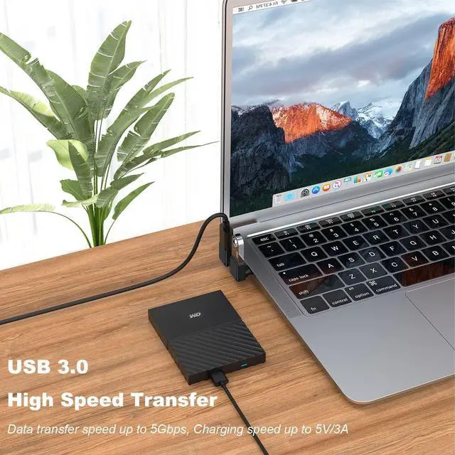 Alt view image 2 of 7 - 2 Pack 90 Degree USB C to USB Adapter Up and Down Angle USB C Male to USB 3.0 Female Connector Converter Compatible for MacBook Pro Air Laptop and More Type C Devices (Black)