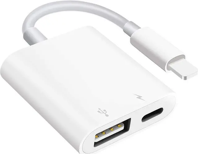 Main image of USB Camera Adapter with Charging Port Portable USB Female OTG Adapter Compatible for iPhone iPad iPad to USB Adapter Plug and Play Support Card Reader