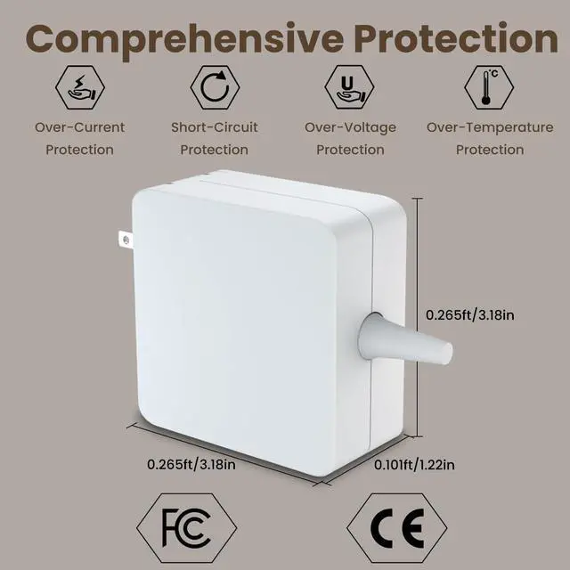 Alt view image 2 of 4 - MacBook Pro Charger Replacement 85w Power Adapter L Tip for 15- and 17-inch MacBook Pro Before mid-2012 Models Compatible with MacBook Pro Chargers 2010 MacBook Pro 2011