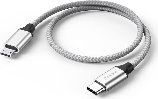 USB C to Micro USB Cable 1ft Micro USB to USB Type C Adapter Cable