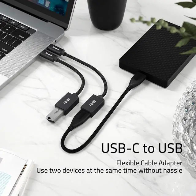 Alt view image 2 of 6 - USB C to USB Adapter 2 Pack USB C to USB3 USB Type C to USB Thunderbolt 3 to USB Female Adapter OTG Cable Compatible with iPhone 16/15 Pro Max iPad Mini 6 MacBook Pro Air and More
