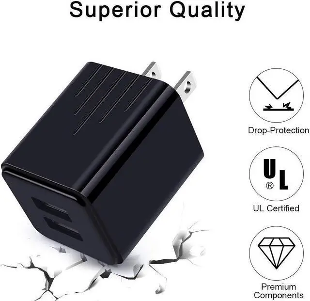 Alt view image 4 of 6 - USB Type C Wall Charger Block Cube Fast Charging C Charger Cable Cord 6ft for Samsung Galaxy S22/S21/S21 Ultra/S21 Plus/S20/S20+/S10e/S9/S8/A10e/A20/A50/A71/Note 20/10/9,Google Pixel 5 4 3a,Moto G8 G7