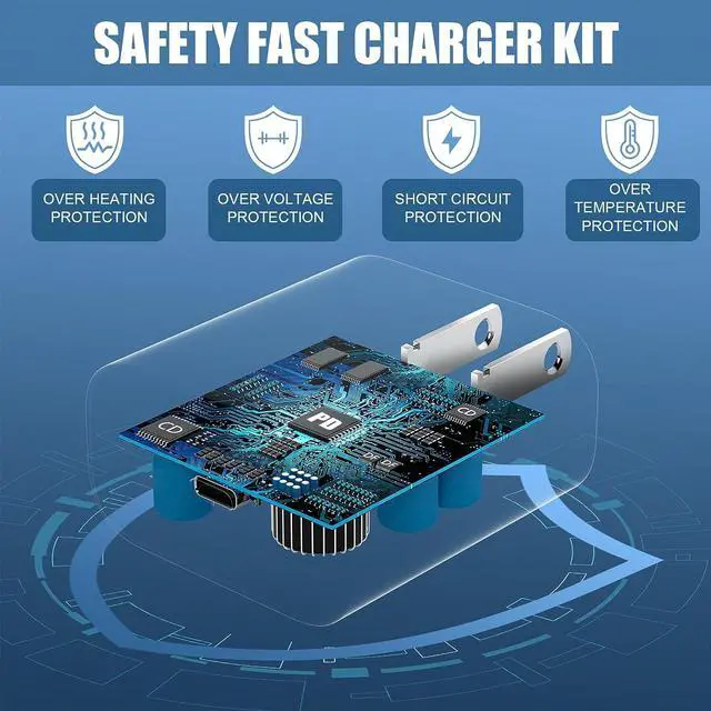 Alt view image 6 of 6 - 45W USB-C Super Fast Charger Type C Wall Charger Block with 12FT USB C Charging Cable Cord Android Phone Charger for Samsung Galaxy S24 Ultra/S24/S24+/S23 Ultra/S23/S23+/S22 Ultra/S20/S21, 2Pack