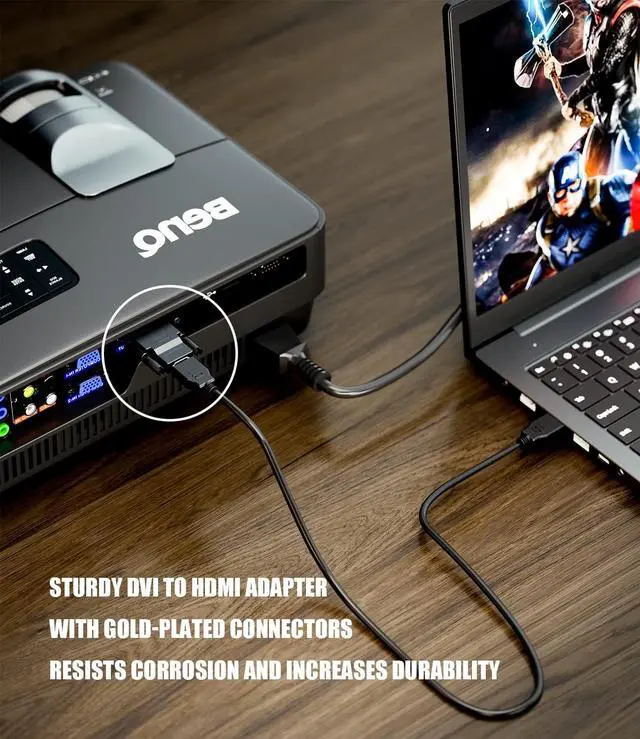 Alt view image 4 of 7 - DVI to HDMI Adapter DVI Male to HDMI Female Adapter Bi-Directional DVI-D Port Converter Support 1080P 3D for PS3 PS4 TV Box Blu-ray Projector HDTV