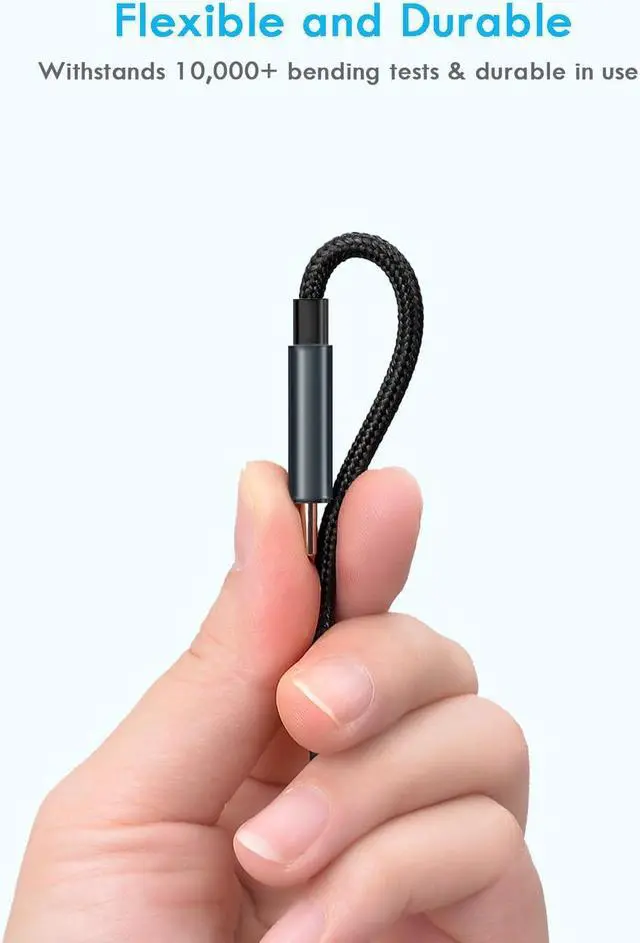 Alt view image 5 of 7 - Multi Charging Cable 5 in 1 2 Pcs 4FT USB C/A Multi Charger Cable to Type-C/Micro USB Port Nylon Braided USB C Multiple Charger Cable Universal Multi Phone Charger Cable for Cell Phones and More