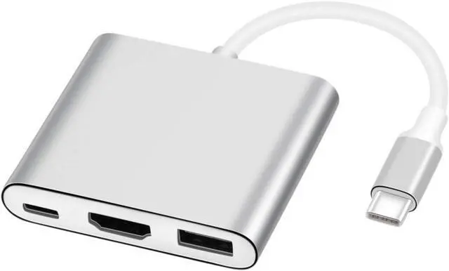 Main image of USB C to HDMI Adapter USB 3.1 Type C to HDMI 4K Multiport AV Converter with USB 3.0 Port Mac HDMI Adapter USB-C Digital AV Multi Port Adapter for MacBook Pro/ S8+/S9+/Projector/Monitor