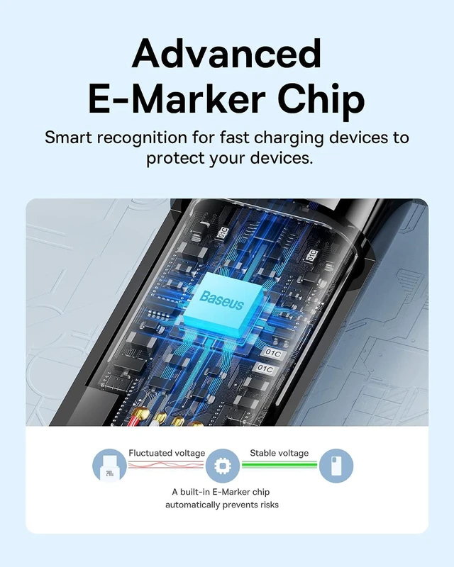 Alt view image 4 of 7 - USB C Cable, 240W PD 5A Fast Charging USBC to USBC Cable, Zine Alloy Nylon Braided Type C Charger Cord for iPhone 16 15 Pro/Plus/Pro Max, MacBook, iPad Pro/Mini, Samsung S23/S22+ (10ft)