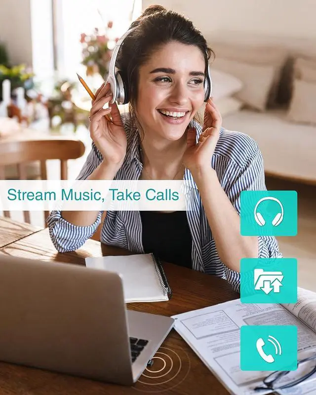 Alt view image 7 of 7 - Kinivo USB Bluetooth Adapter for PC BTD500 (BT 5.0, Wireless Dongle Receiver for Windows 11/10/8.1/8, Raspberry Pi, Ubuntu) - Compatible with Laptops, Headsets, Speaker, Mouse, Keyboard, Printers