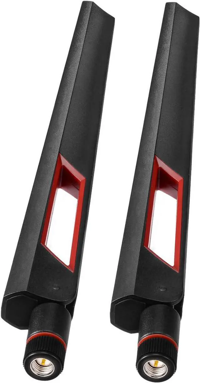 Alt view image 3 of 6 - Dual Band WiFi Antenna 2.4GHz 5GHz 5.8GHz SMA WiFi Antennae for PC Desktop Computer Motherboard PCI PCIe WiFi Bluetooth Card Wireless Network Router (2-Pack)