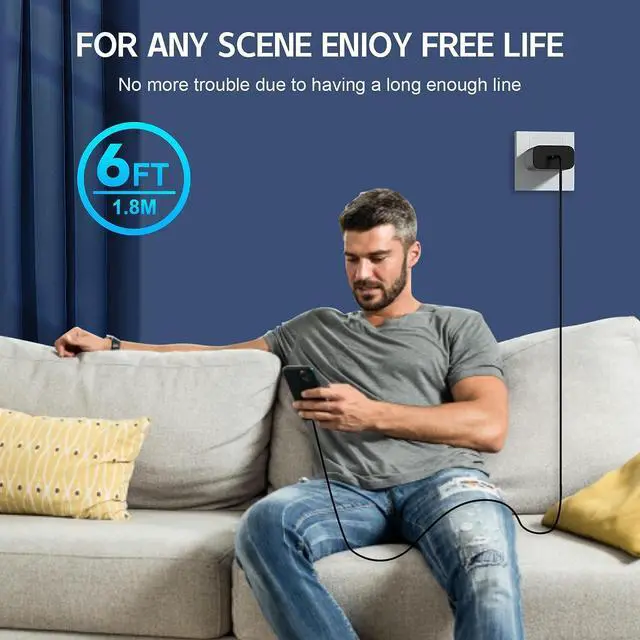 Alt view image 4 of 7 - 45W Samsung Charger USB-C Super Fast Charger with 6FT Type C Charging Cable Cord Charger for Samsung Galaxy S24 Ultra/S24/S24+/S23 Ultra/S23/S23+/S22 Ultra/S22+/S21,Z Fold 5/Z Fild 5,Galaxy Tab,2Pack