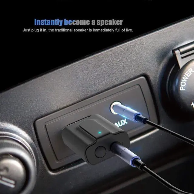 Alt view image 7 of 7 - USB Bluetooth 5.0 Adapter 2 in 1 Wireless Audio Transmitter Receiver Suitable for Computers Tvs Projectors Speakers Headphones.