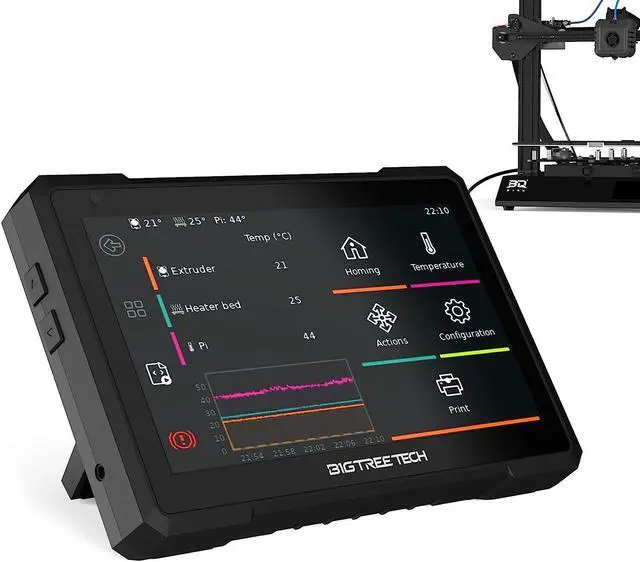 Main image of BIGTREETECH PAD 7 Touch Screen Based on Klipper firmware 7 inch Open Source Smart PAD with CB1 Board KlipperScreen for BIQU B1 SE Plus, Voron 2.4, Ender-3 and Most FDM 3D Printers DIY
