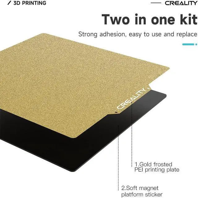 Alt view image 6 of 6 - Ender 3 Bed Upgrade Texture Surface PEI Sheet 235 x 235mm Removable Magnetic Flexible Heated Bed Plate Build Surface for Ender 3 S1/Ender 3 V2/Ender 3 Pro/Ender 5/Ender 5 Pro 3D Printer