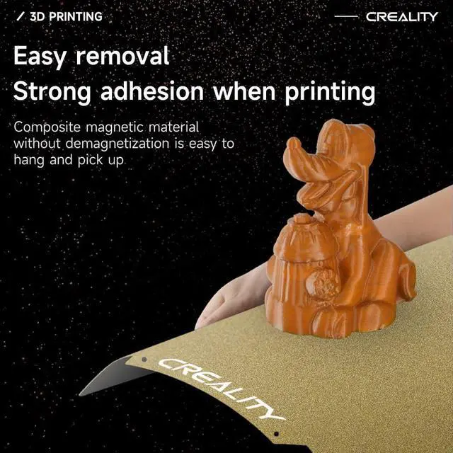 Alt view image 4 of 6 - Ender 3 Bed Upgrade Texture Surface PEI Sheet 235 x 235mm Removable Magnetic Flexible Heated Bed Plate Build Surface for Ender 3 S1/Ender 3 V2/Ender 3 Pro/Ender 5/Ender 5 Pro 3D Printer