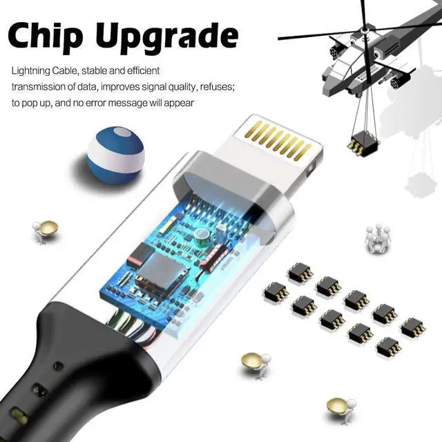 Alt view image 2 of 7 - USB C to Lightning Cable 2 Pack 6FT iPhone Cable iPhone Charger Cable Type C Lightning Cord for iPhone 14 13 12 11 Pro Max XS XR X 8 7 6s Plus SE iPad and More.