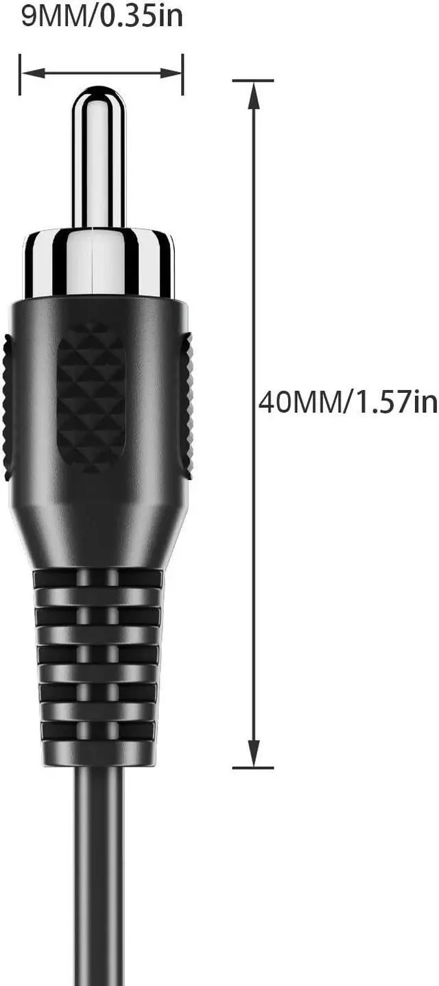 Alt view image 2 of 6 - RCA to Bare Wire Speaker Cable 2 Pack Speaker Bare Wire Cables to RCA Plugs Adapter Repair Speaker Cord for Speakers Amplifier Audio Video AV Receivers- DIY 2m line