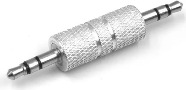 Alt view image 3 of 5 - 3.5 mm Male to Male Audio Connector 1/8 inch Audio Adapter Metal 3.5mm Jack to 3.5mm Jack Adapter. (2)