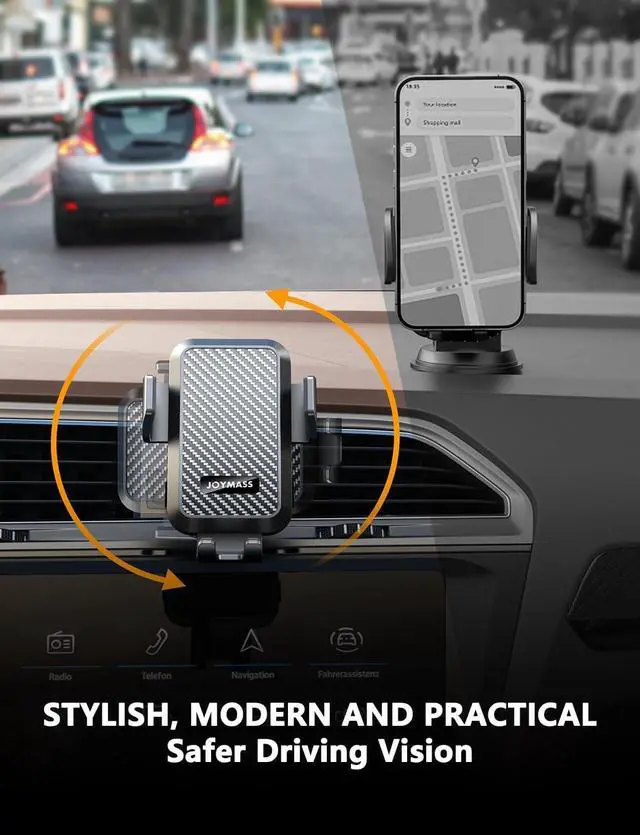 Alt view image 6 of 7 - Wireless Car Charger 15W Fast Charging Auto Clamping Car Charger Cell Phone Holder Mount Vent for iPhone 15 14 13 12 Mini Pro Max 11 XR XS X  Galaxy S23 Ultra S22 S21+ Note 20 etc