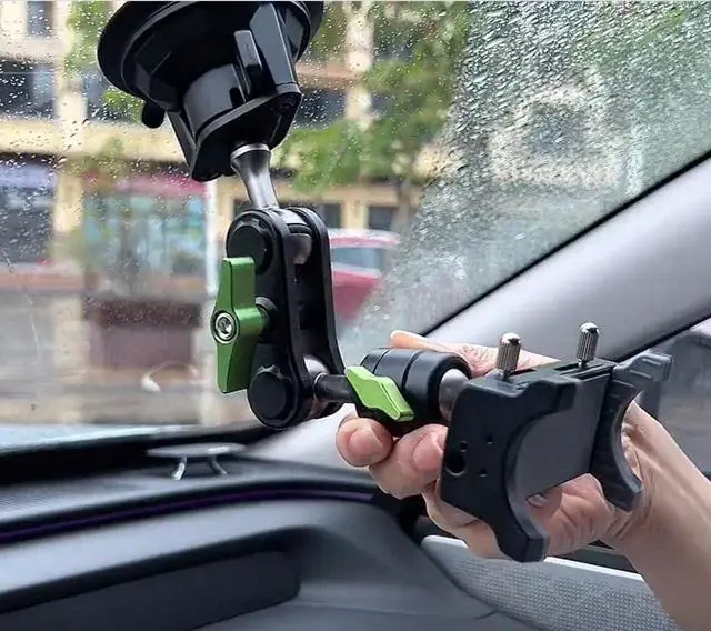 Alt view image 2 of 6 - Universal Ball Head Arm for Phone Suction Cup Phone Holder 360° Rotating Car Phone Holder Mount for Car Dashboard Windshield Vehicle Sunroof Compatible with iPhone & Samsung and Other Mobile Phones