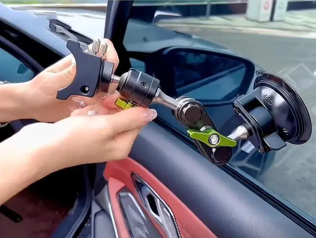 Alt view image 3 of 6 - Universal Ball Head Arm for Phone Suction Cup Phone Holder 360° Rotating Car Phone Holder Mount for Car Dashboard Windshield Vehicle Sunroof Compatible with iPhone & Samsung and Other Mobile Phones