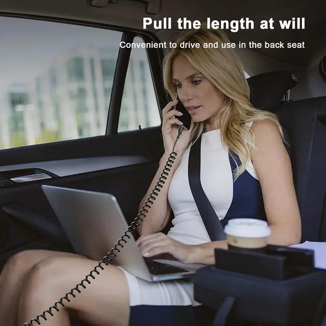 Alt view image 3 of 7 - Coiled USB C to Lightning Cable [Apple MFi Certified] 2 Pack iPhone Fast Charge Cord 3FT Super Fast Charging for iPhone 14/Pro Max/13/12/11 Pro/11/X/8/7/6 Connect Carplay Car Wall Charge Black