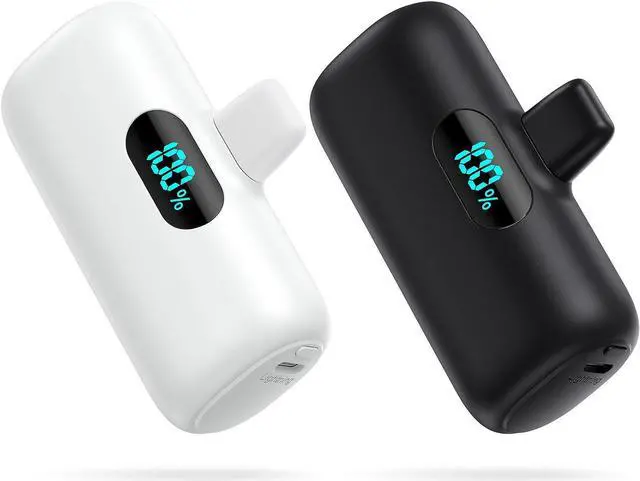 Main image of [2 Pack]Small Portable Charger for iPhone Upgraded 5000mAh PD Fast Charging Power Bank Cute Mini Portable Phone Charger Battery Pack Compatible with iPhone 14/14 Pro Max/13/13 Pro/12 Pro/11/XR/X/8 etc